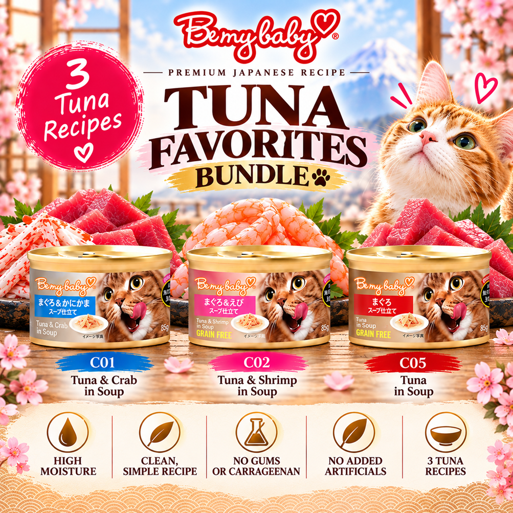 Tuna Favourites trial bundle poster showing its three recipes